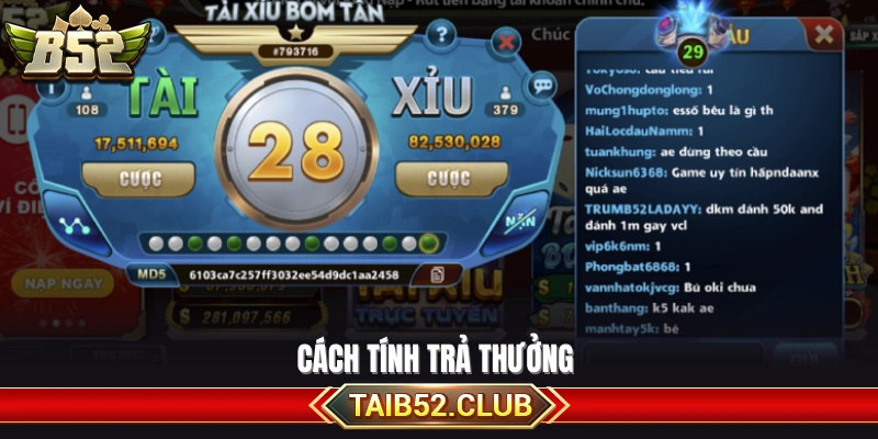 Phương pháp xác định mức chi trả cho từng cửa cược